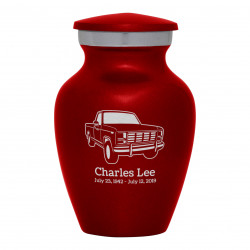 Truck IV Keepsake Urn - Ruby Red