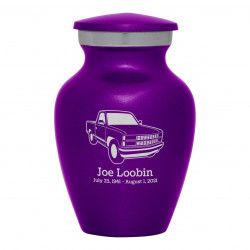 Truck V Keepsake Urn - Purple Luster