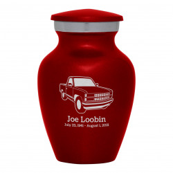 Truck V Keepsake Urn - Ruby Red