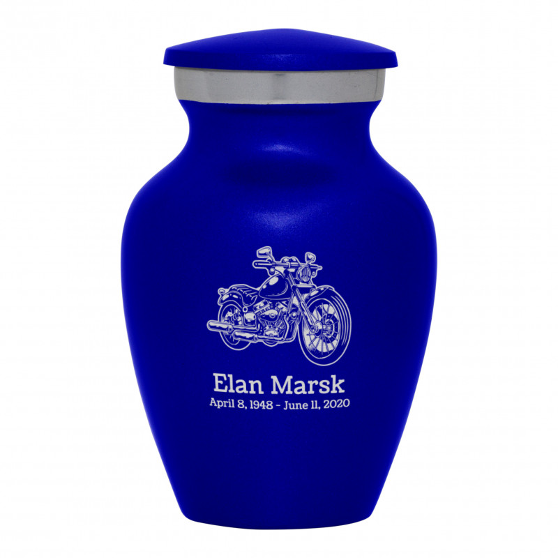 Motorcycle II Keepsake Urn - Midnight Blue