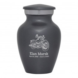 Motorcycle II Keepsake Urn - Gunmetal Gray