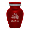Motorcycle II Keepsake Urn - Ruby Red