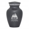 Travel Trailer Camper Keepsake Urn - Gunmetal Gray