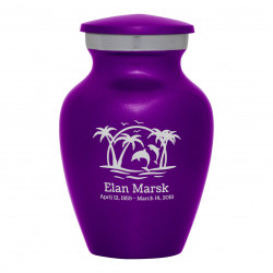 Endless Summer Sunset Keepsake Urn - Purple Luster