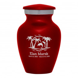 Endless Summer Sunset Keepsake Urn - Ruby Red