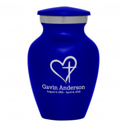 Love of Christ Keepsake Urn - Midnight Blue