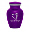 Love of Christ Keepsake Urn - Purple Luster