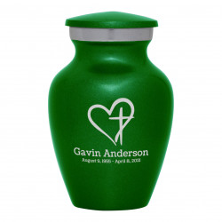 Love of Christ Keepsake Urn - Shamrock Green