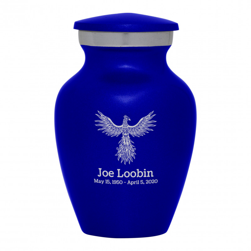 Phoenix Keepsake Urn - Midnight Blue