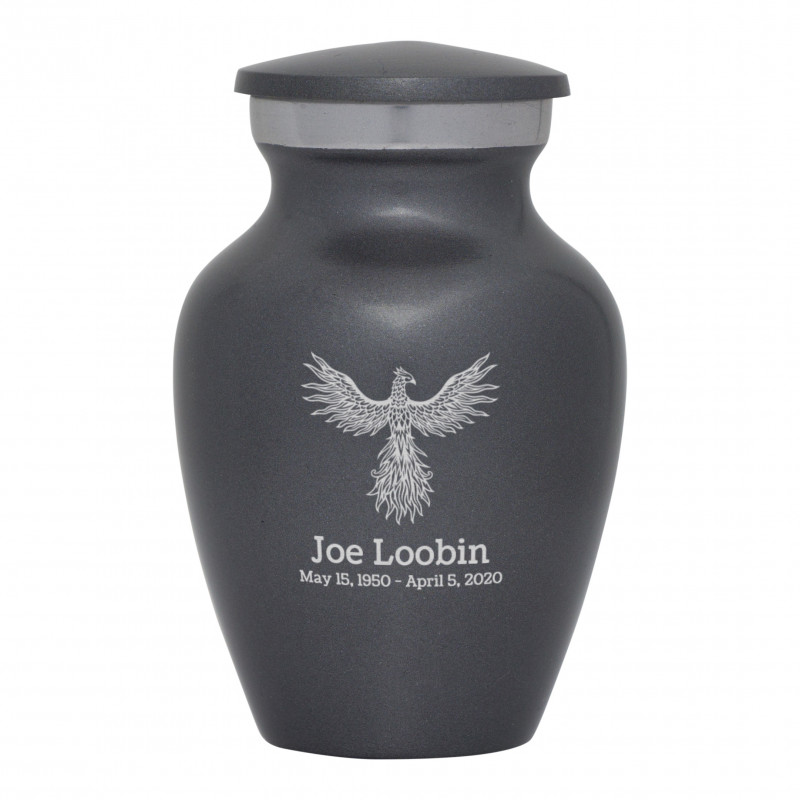 Phoenix Keepsake Urn - Gunmetal Gray
