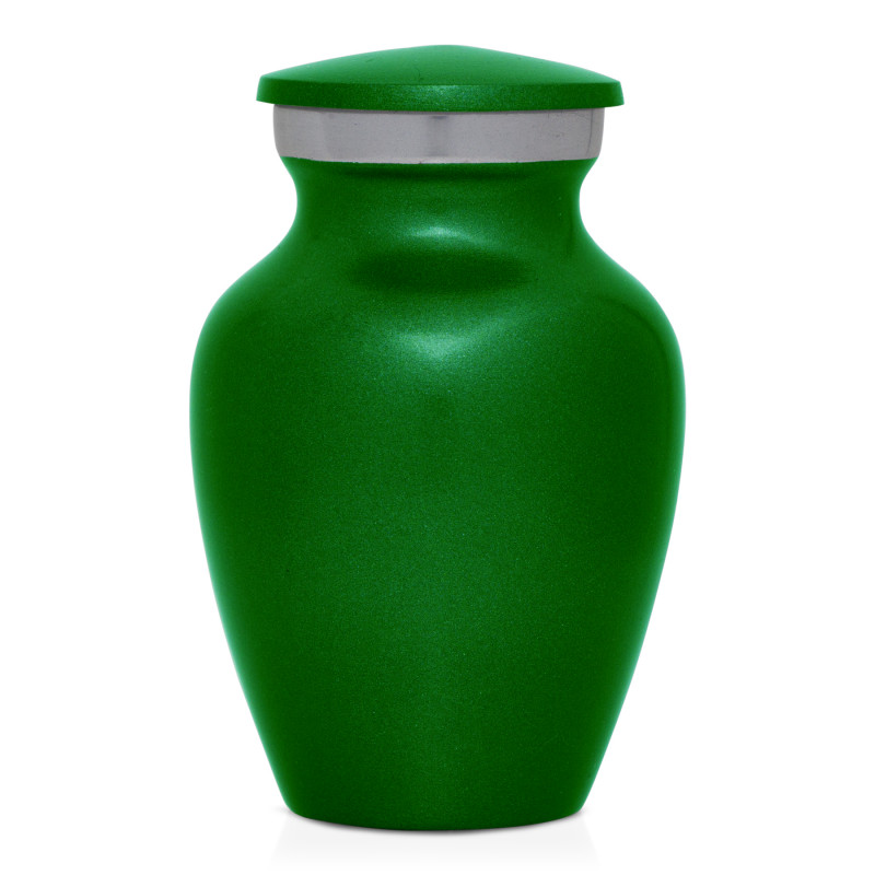 Riding with Angels Motorcycle Keepsake Urn - Shamrock Green