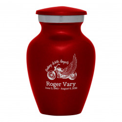 Riding with Angels Keepsake Urn - Ruby Red