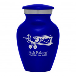 Bush Plane Keepsake Urn - Midnight Blue