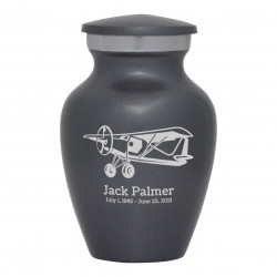 Bush Plane Keepsake Urn - Gunmetal Gray
