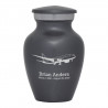 Commercial Airplane Keepsake Urn - Gunmetal Gray