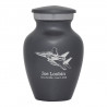 Fighter Jet Plane Keepsake Urn - Gunmetal Gray