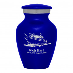 Boat Keepsake Urn - Midnight Blue
