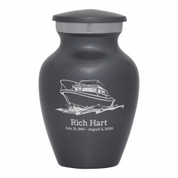 Boat Keepsake Urn - Gunmetal Gray
