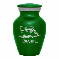 Boat Keepsake Urn - Shamrock Green