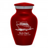 Boat Keepsake Urn - Ruby Red