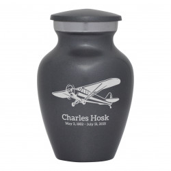 Airplane II Keepsake Urn - Gunmetal Gray