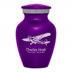 Airplane II Keepsake Urn - Purple Luster