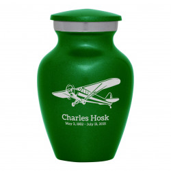 Airplane II Keepsake Urn - Shamrock Green