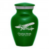 Airplane II Keepsake Urn - Shamrock Green