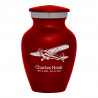 Airplane II Keepsake Urn - Ruby Red