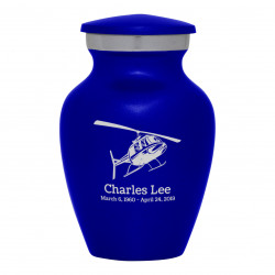 Helicopter Keepsake Urn - Midnight Blue