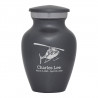 Helicopter Keepsake Urn - Gunmetal Gray