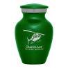 Helicopter Keepsake Urn - Shamrock Green
