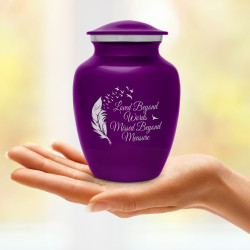 Loved Beyond Words Sharing Urn - Purple Luster