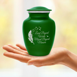 Loved Beyond Words Sharing Urn - Shamrock Green