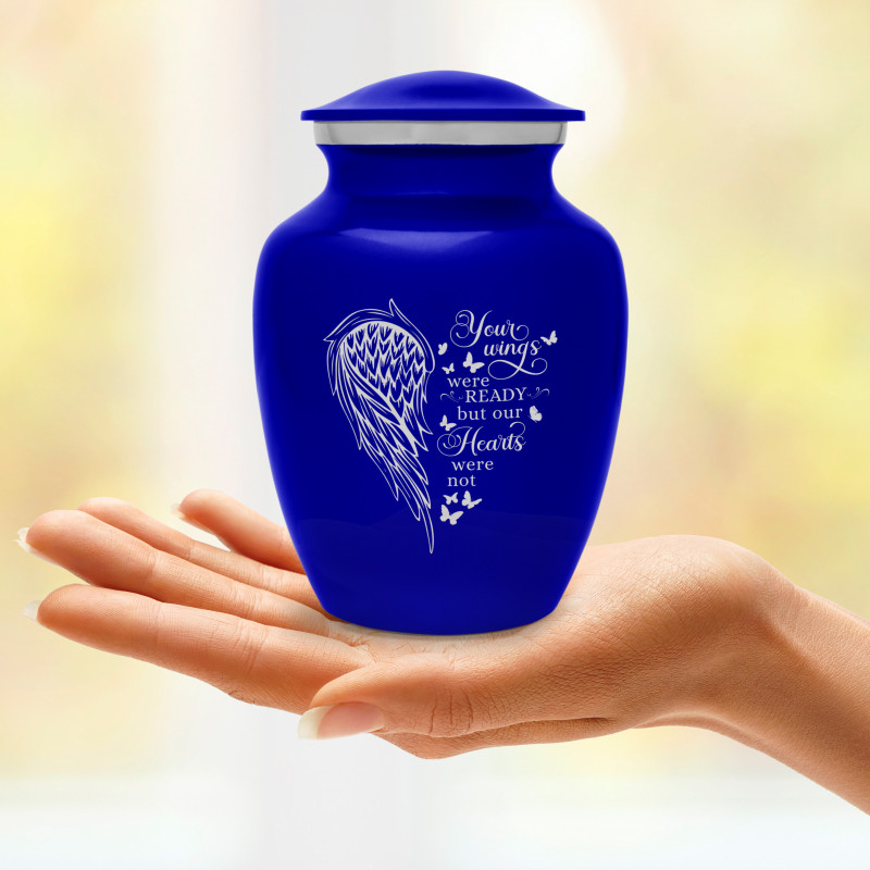Your Wings Were Ready Sharing Urn - Midnight Blue