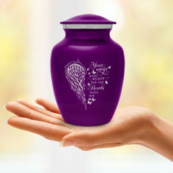 Your Wings Were Ready Sharing Urn - Purple Luster