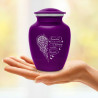 Memory Becomes a Treasure Sharing Urn - Purple Luster