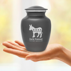 Democratic Donkey Sharing Urn - Gunmetal Gray