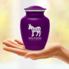 Democratic Donkey Sharing Urn - Purple Luster