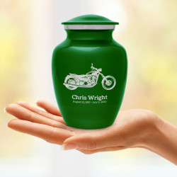 Motorcycle Sharing Urn - Shamrock Green