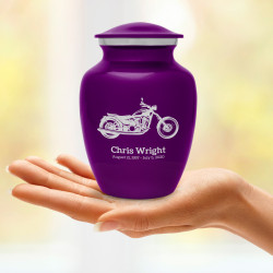 Motorcycle Sharing Urn - Purple Luster