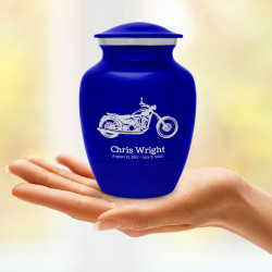Motorcycle Sharing Urn - Midnight Blue