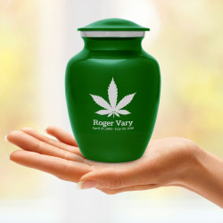 Marijuana Sharing Urn - Shamrock Green