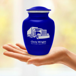 Semi Truck Sharing Urn - Midnight Blue