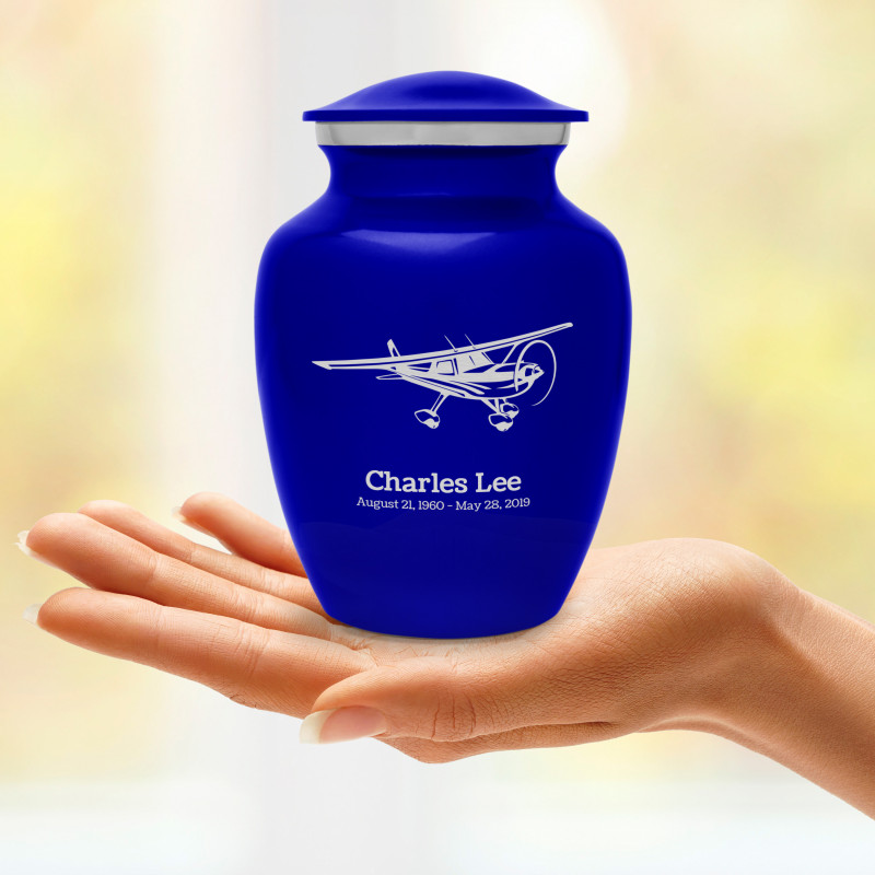 Airplane Sharing Urn - Midnight Blue