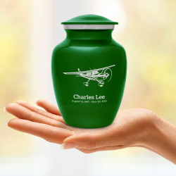 Airplane Sharing Urn - Shamrock Green