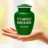 It's Awfully Dark In Here Sharing Urn - Shamrock Green