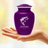 Bass Fishing Sharing Urn - Purple Luster