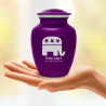 Republican Elephant Sharing Urn - Purple Luster