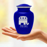 Republican Elephant Sharing Urn - Midnight Blue